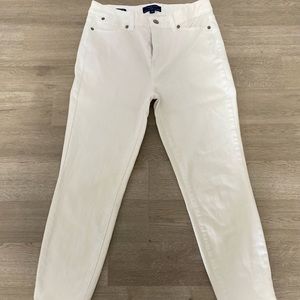 Talbots white jegging crop jeans.